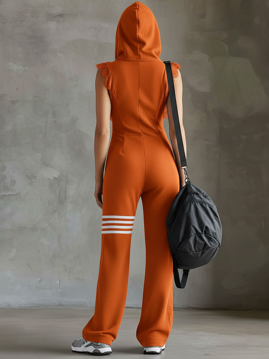 ELEANOR - RETRO ZIP JUMPSUIT