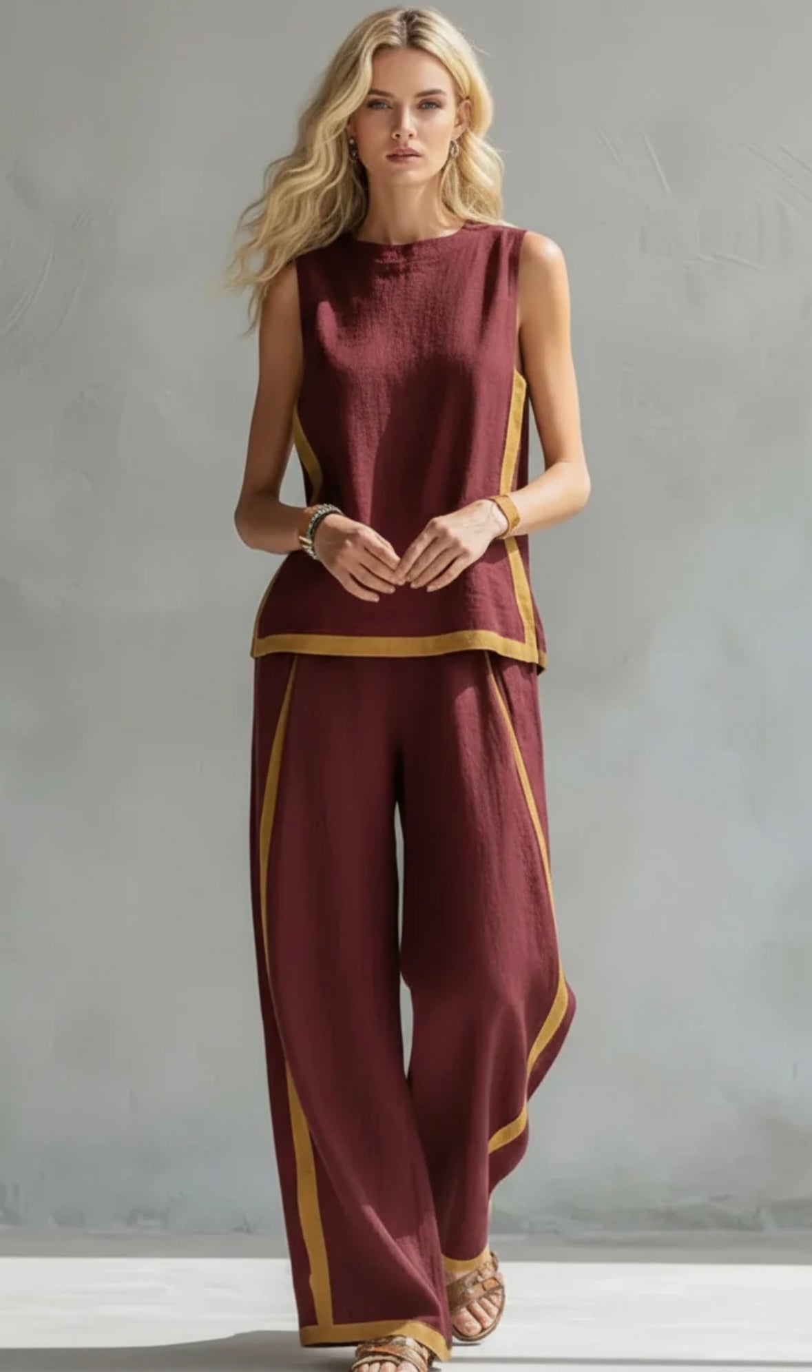 LEILA – EFFORTLESS CHIC TWO-PIECE SET