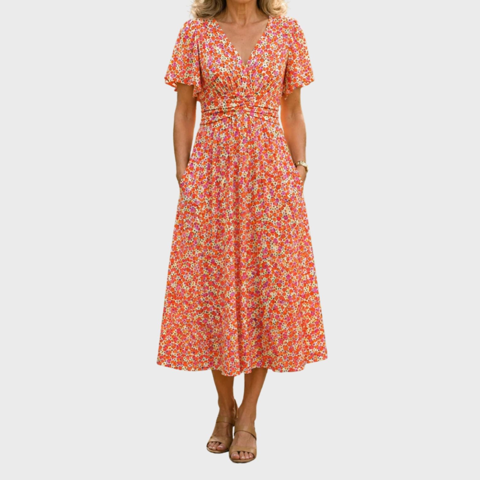 ALICE – FLORAL A LINE SUMMER DRESS