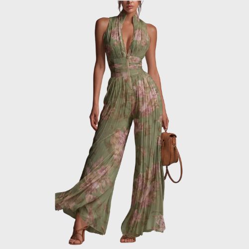 ZSÓFIA - FLORAL PLEATED CHIFFON