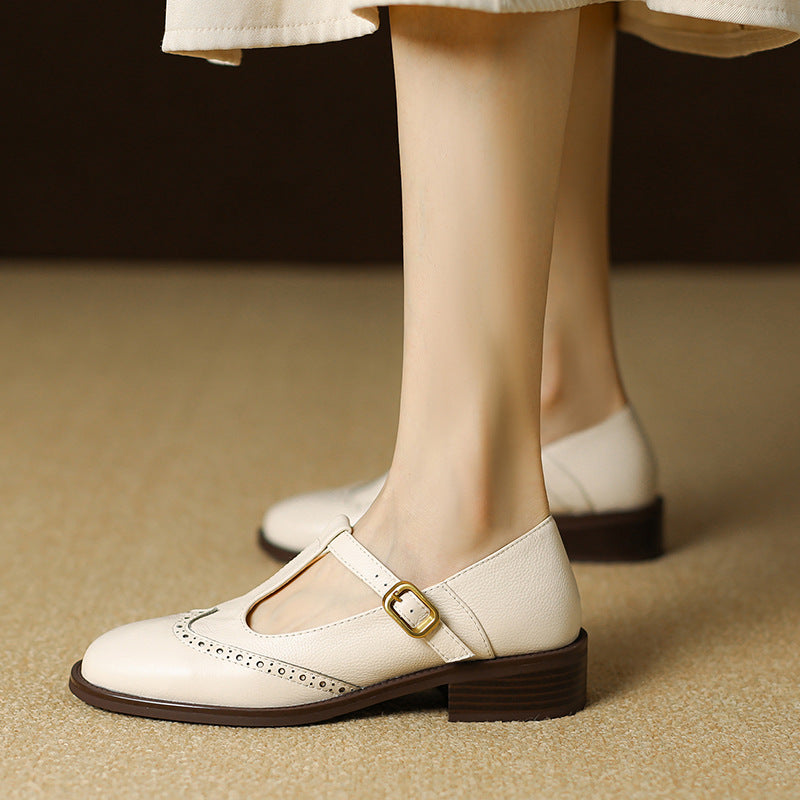 YSOLENNE - ELEGANT T-BAR MARY JANES