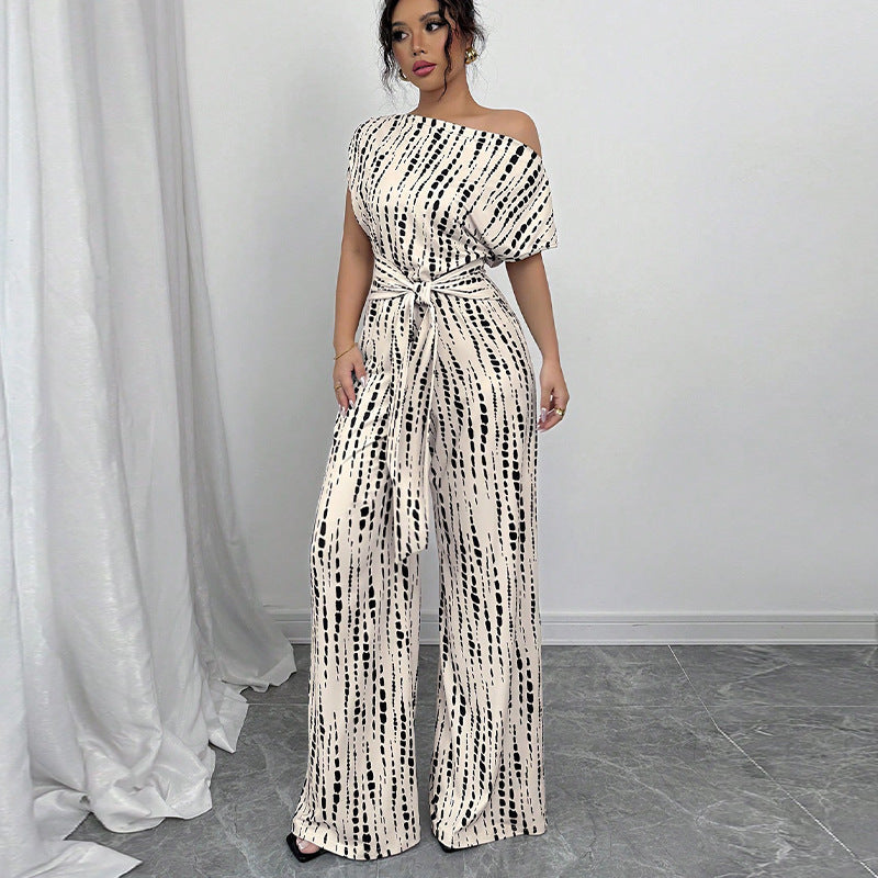 AMARISE - WIDE-LEG STRAP JUMPSUIT