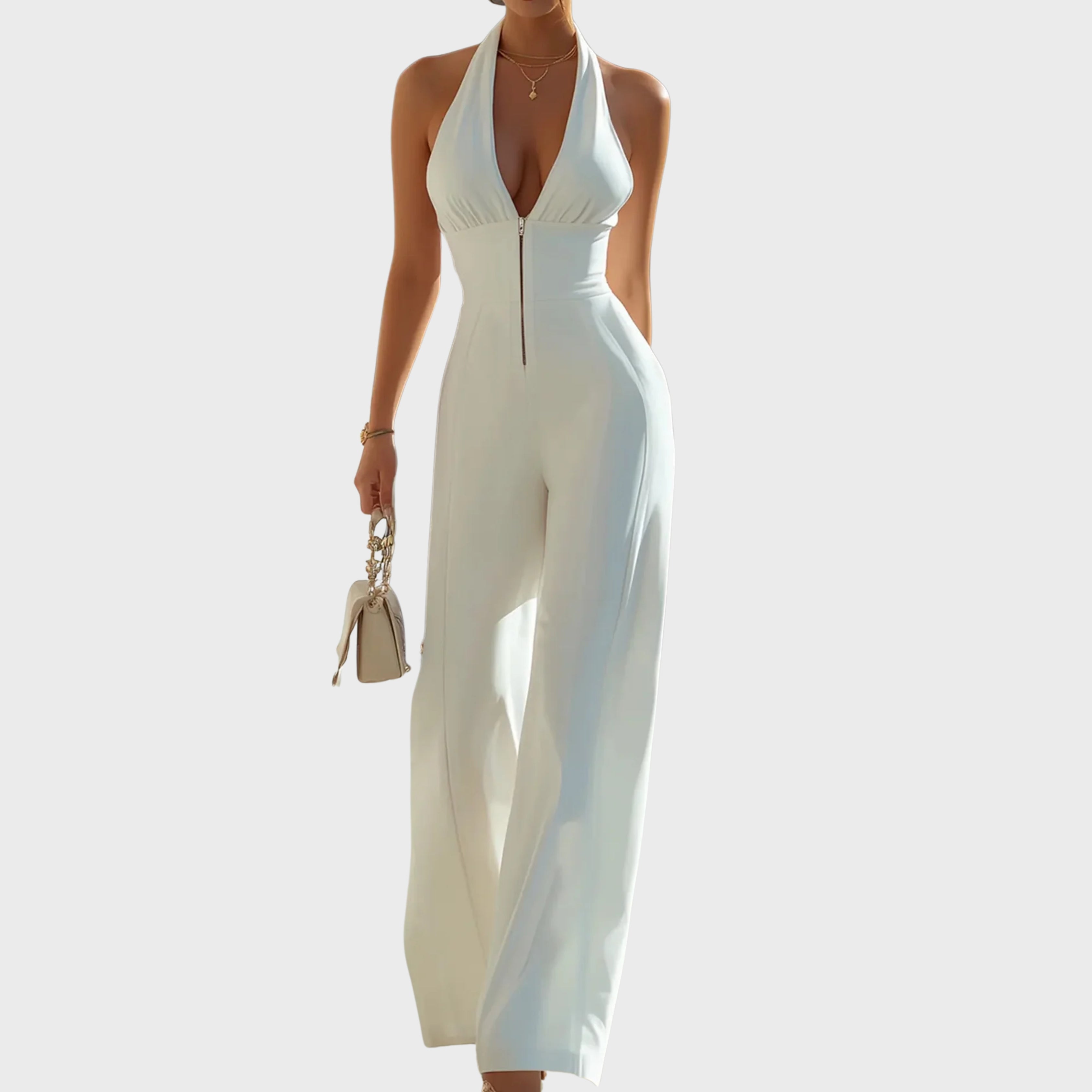 AURÉLIE – ELEGANT HALTER JUMPSUIT