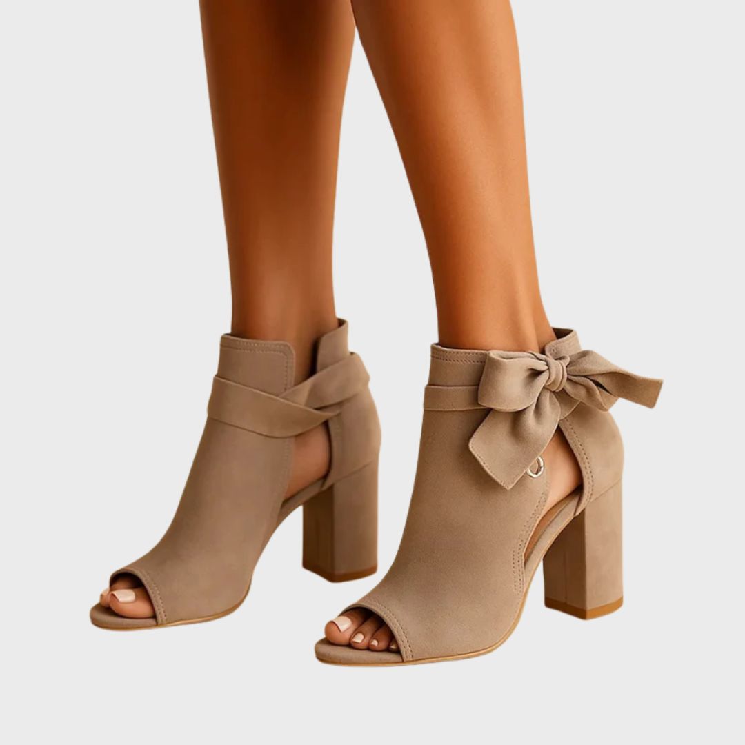MARCELLA – ELEGANT BOW HEEL SANDALS