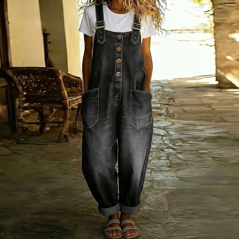 SAYLOR – VINTAGE DENIM OVERALLS