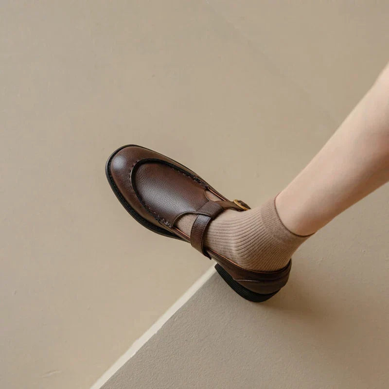 NANCY - RETRO LEATHER SHOES