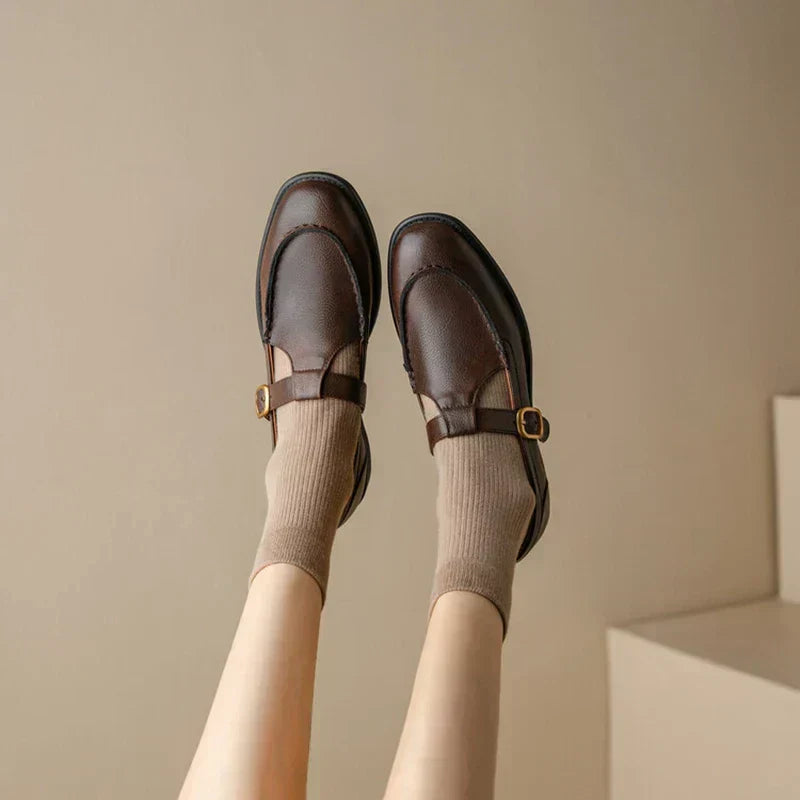 NANCY - RETRO LEATHER SHOES
