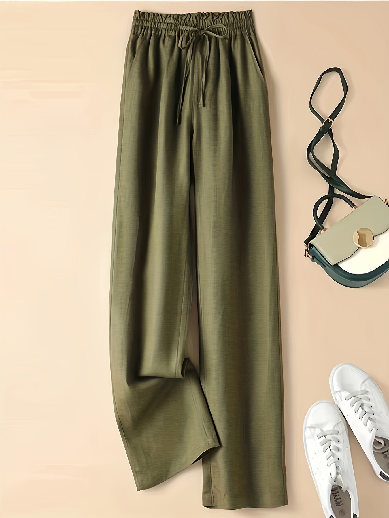 COLETTE - WIDE LEG DRAWSTRING TROUSERS