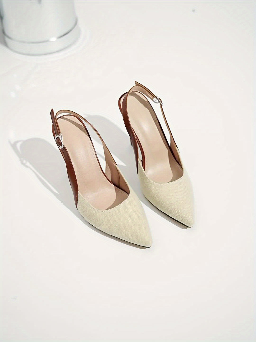 AMÉLIE - CONTRAST SLINGBACK HEELS