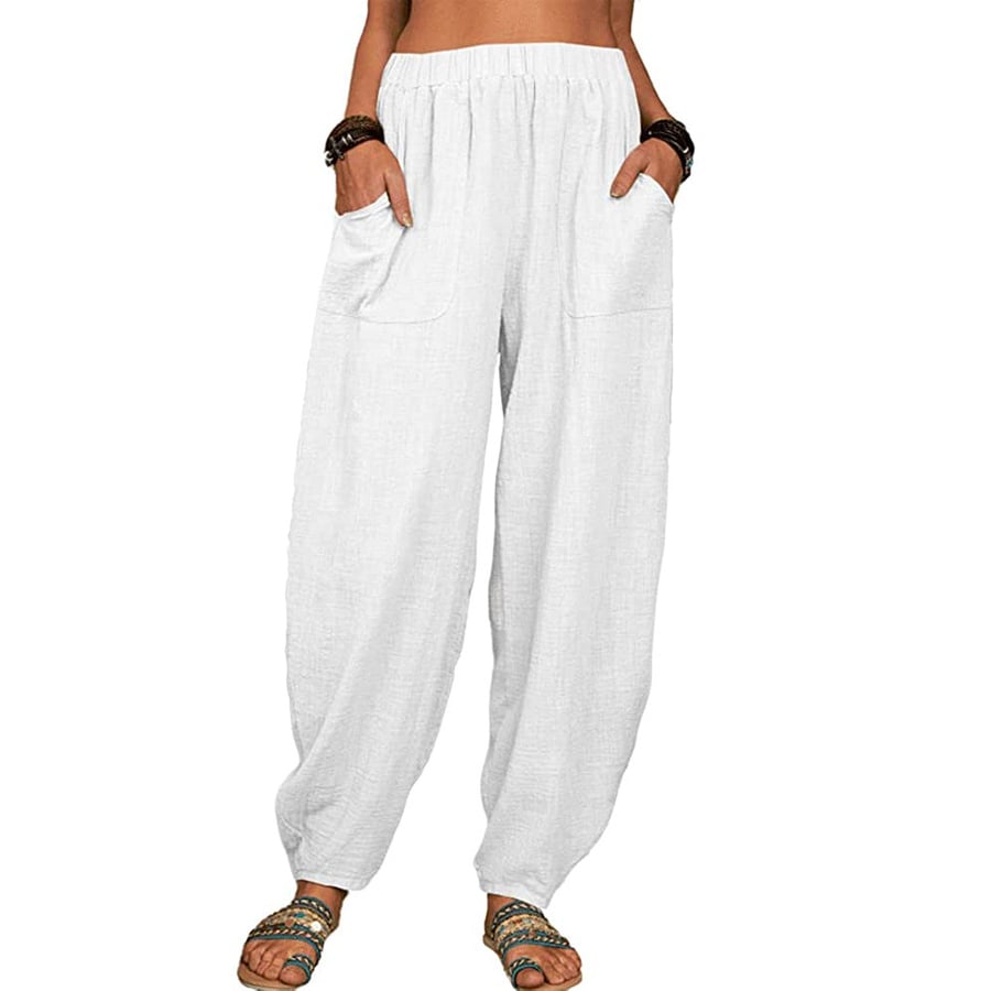ELVIANE - CASUAL COTTON-LINEN HAREM PANTS
