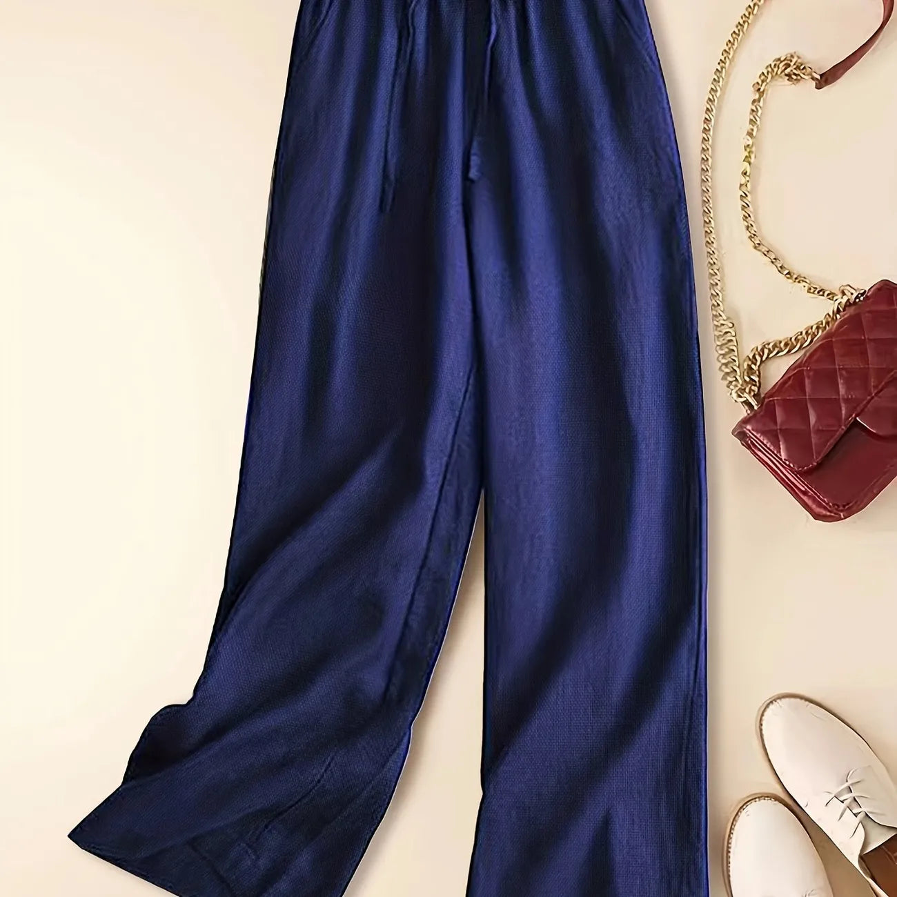 IMARA - WIDE-LEG DRAWSTRING TROUSERS