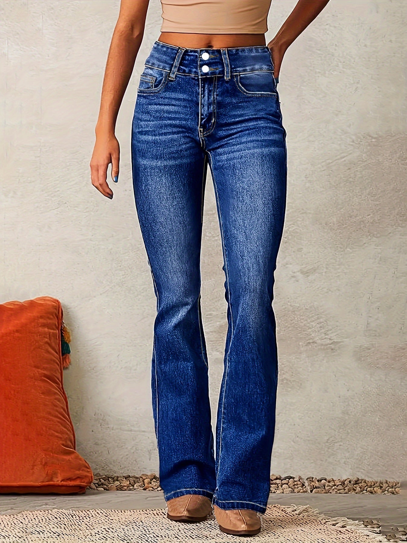 IVYRA - HIGH-WAISTED FLARED JEANS