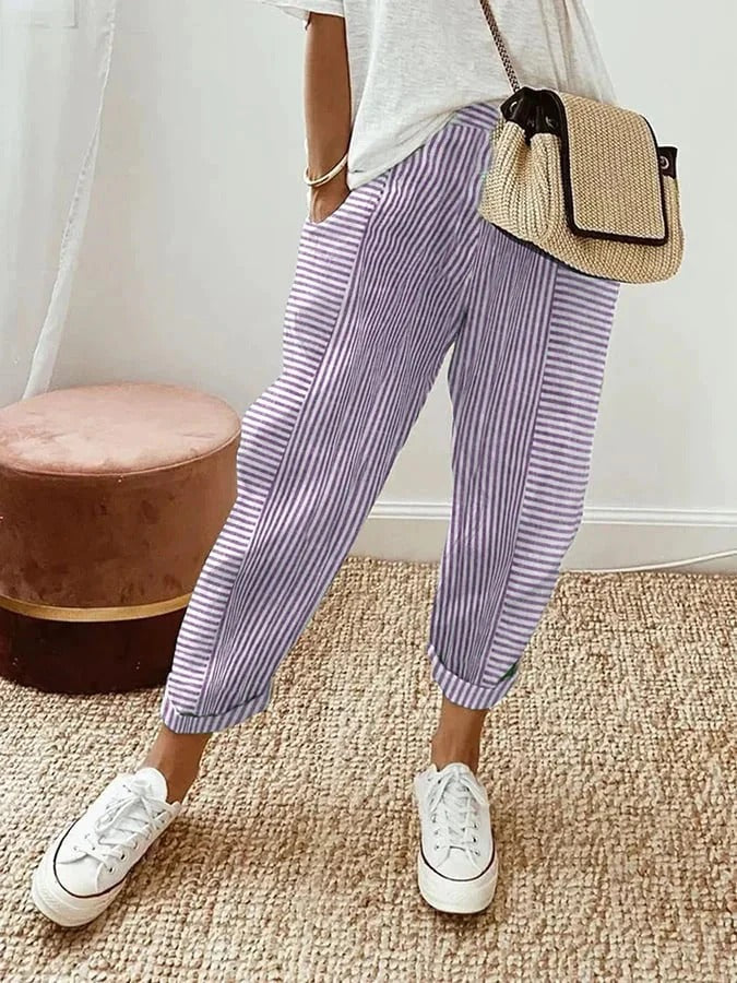 COSETTE - STRIPED TROUSERS